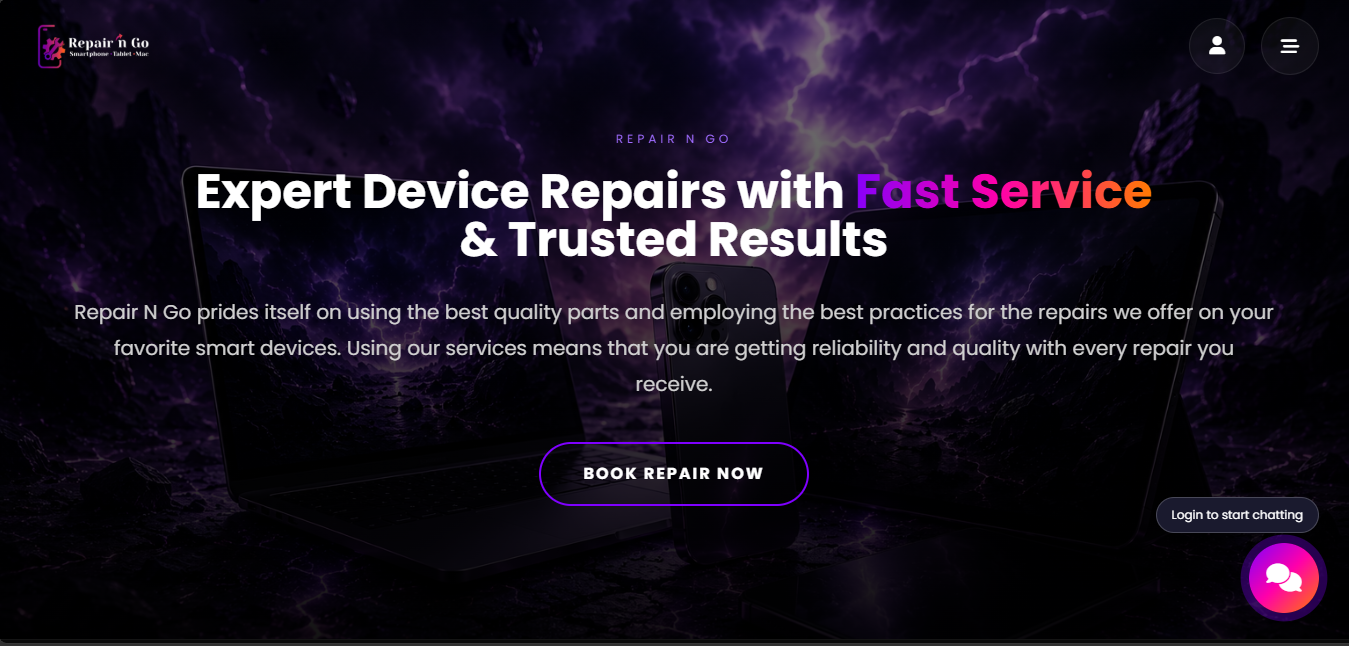 Repairs Sell And eCommerce Website